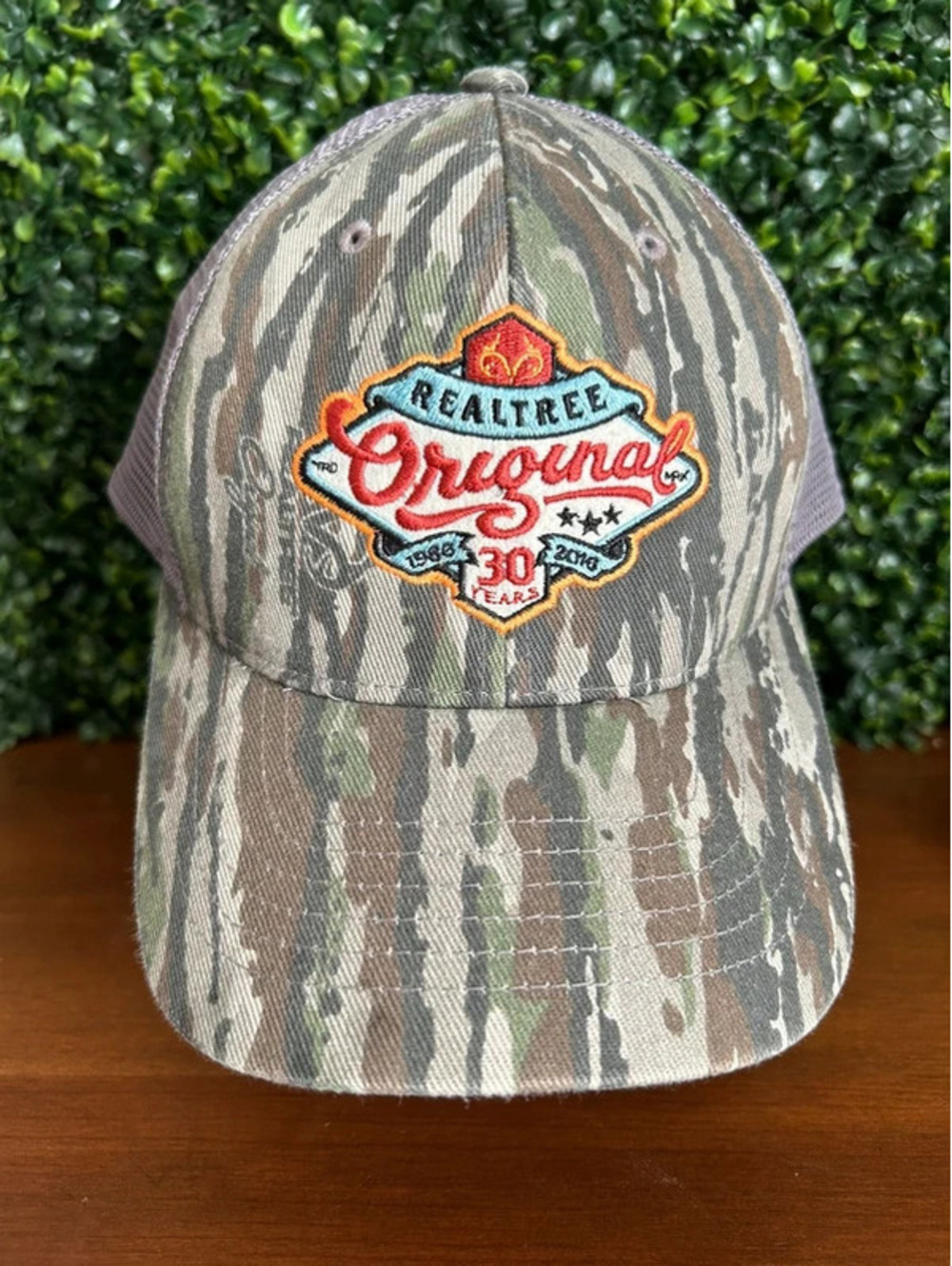 Realtree Original Camo Trucker Hat 30 Years 1986-2016 Snapback Hunting